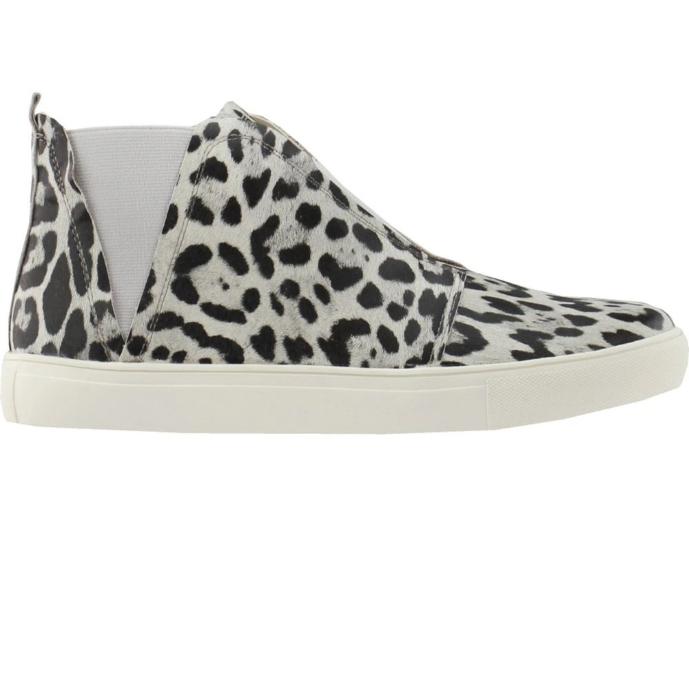 COCONUTS by Matisse Love Worn Cheetah High Top Slip On Womens Grey Sneakers Sz 7
